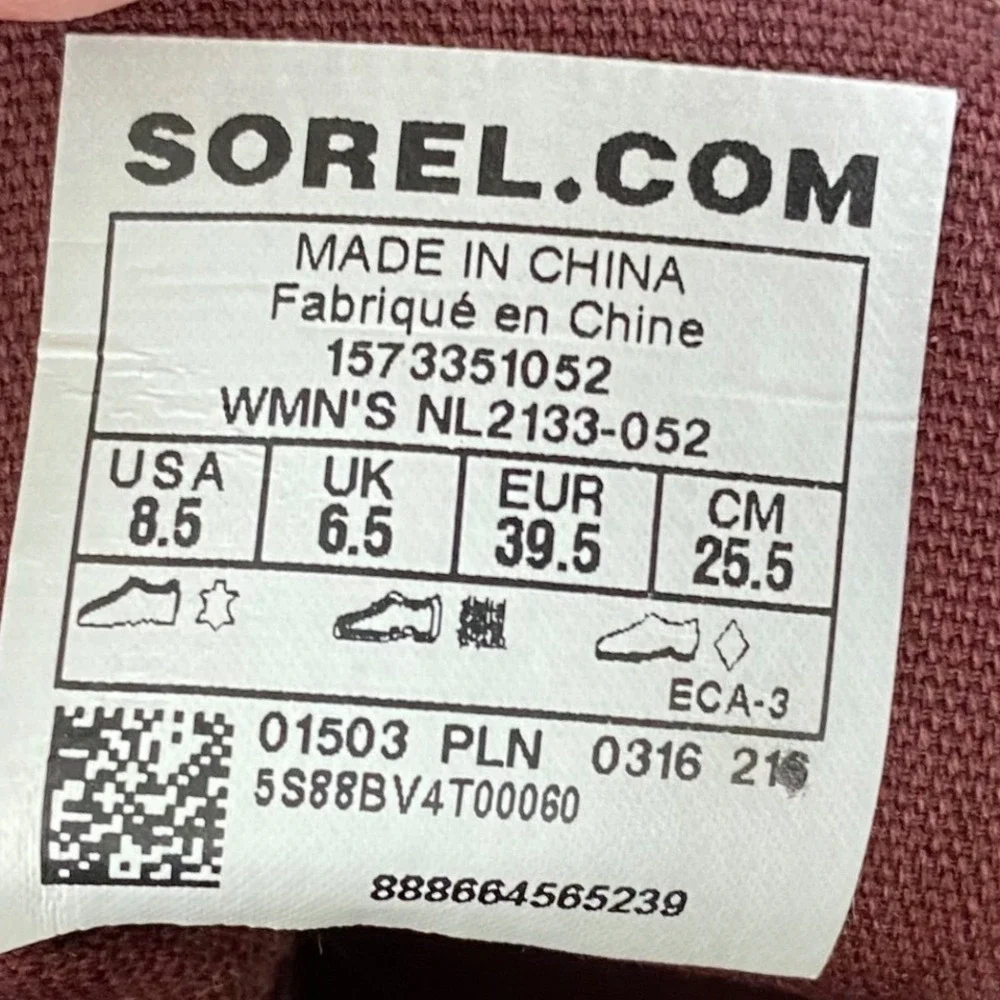 Sorel Out N About Leather Duck Boots Quarry Grey Black Waterproof NL2133-052 8.5
